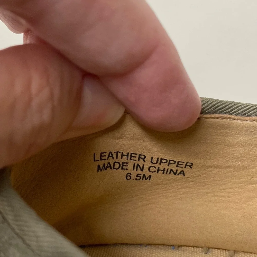 Talbots Quinn Espadrille Suede Platform Loafers Slip On Shoes Olive Green SZ 6.5